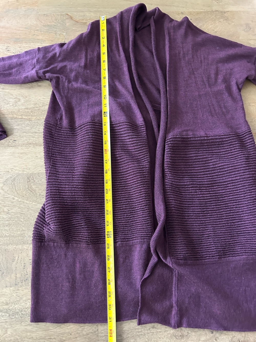 Lululemon Purple Ribbed Women's Cardigan - Picture 5 of 6